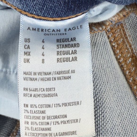 American Eagle High Rise Jeggings Size 4 Next Level Stretch Distressed - Picture 8 of 11